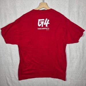 Jinx G4 VideoGameTV Shirt Mens Large Red Short Sleeve Graphic Tee Vintage